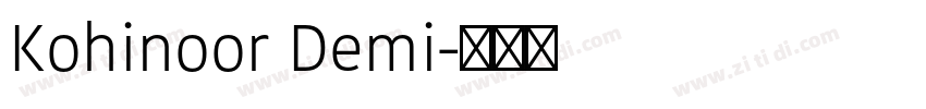 Kohinoor Demi字体转换 Kohinoor Demi字体转换